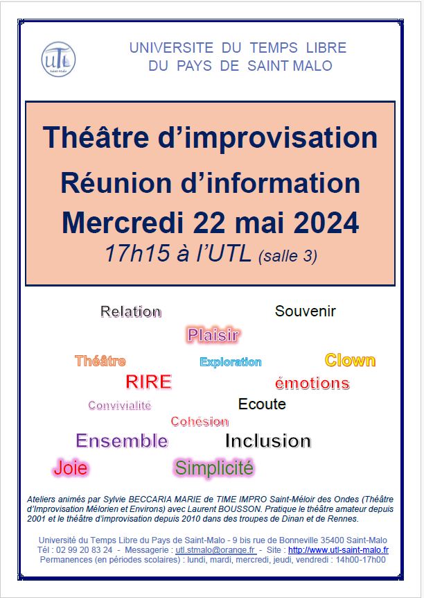 Mercredi 22 mai 2024 - Réunion d'information